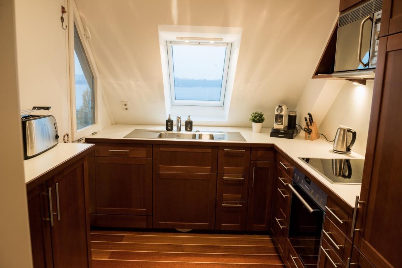 Fewo1846 - Baltic Lodge - Komfortable Maisonettewohnung Mit 3 Schlafzimmern, Balkon Und Blick Auf Die Marina Sonwik Flensburg Ngoại thất bức ảnh