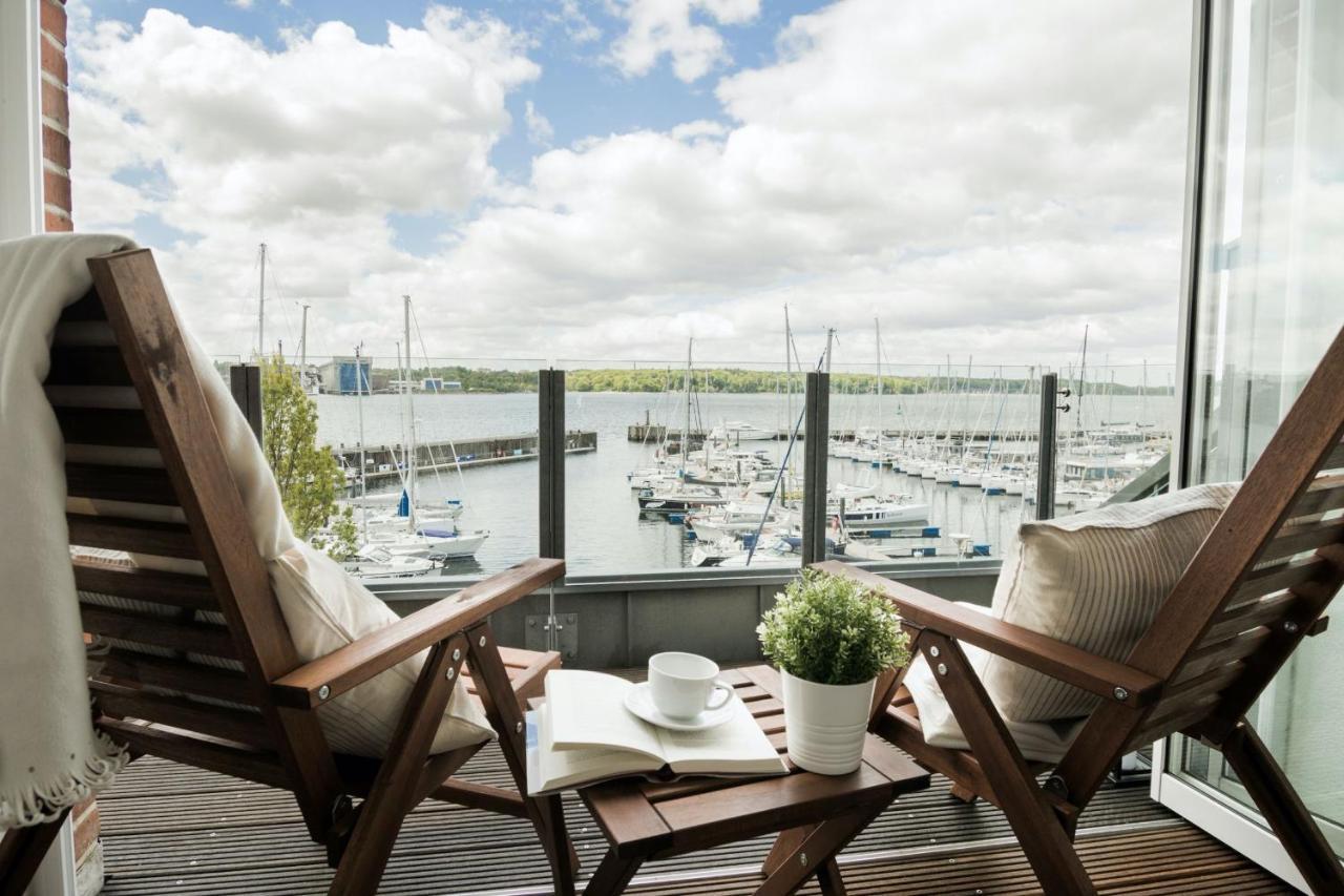 Fewo1846 - Baltic Lodge - Komfortable Maisonettewohnung Mit 3 Schlafzimmern, Balkon Und Blick Auf Die Marina Sonwik Flensburg Ngoại thất bức ảnh