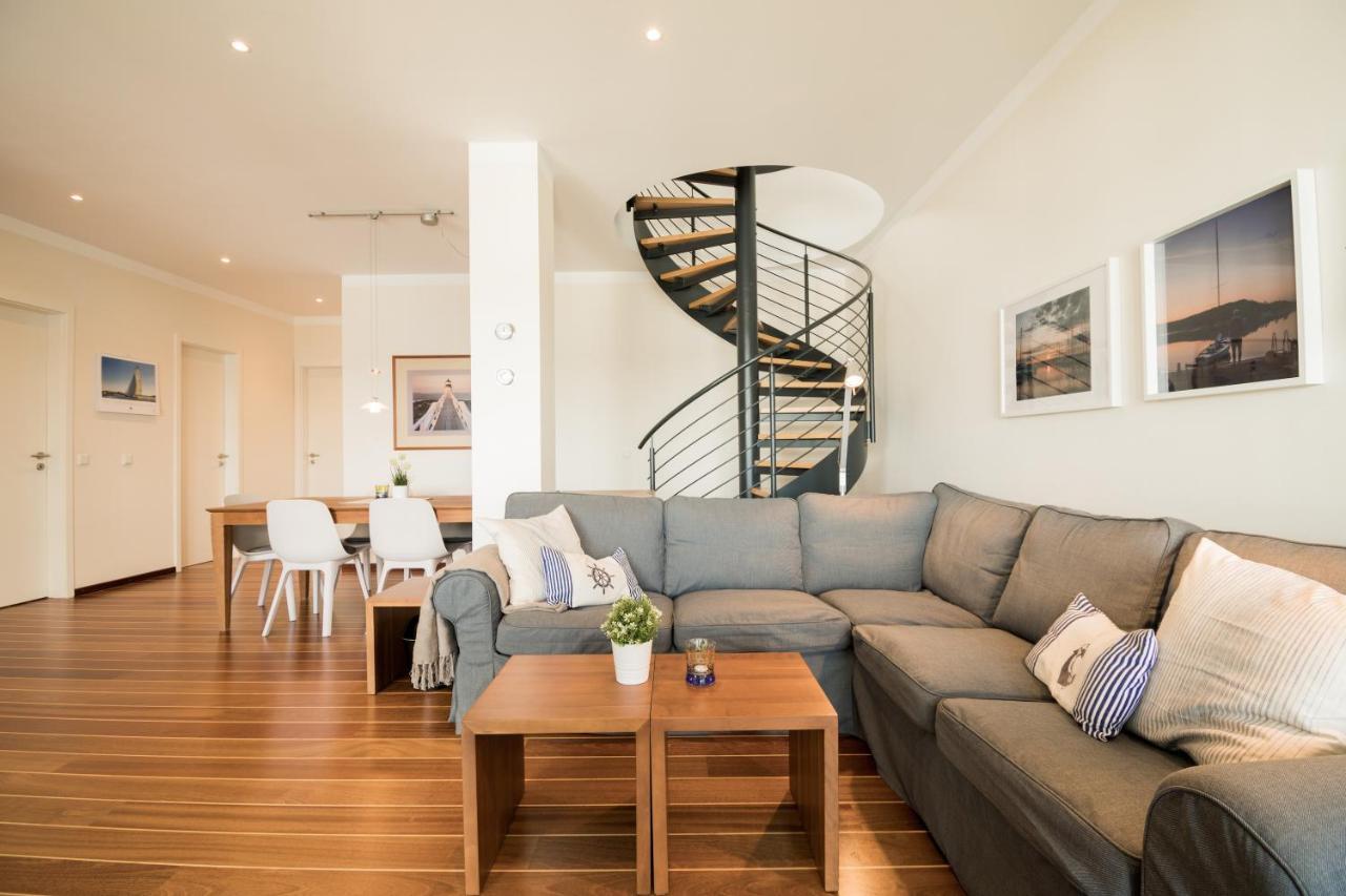 Fewo1846 - Baltic Lodge - Komfortable Maisonettewohnung Mit 3 Schlafzimmern, Balkon Und Blick Auf Die Marina Sonwik Flensburg Ngoại thất bức ảnh